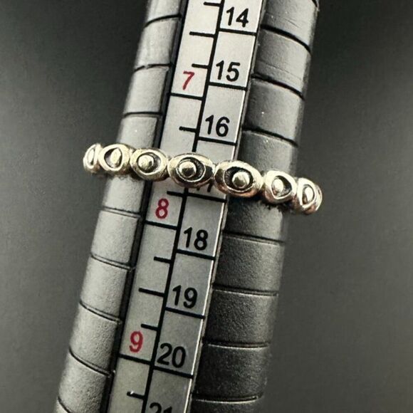 Pandora Round Circle Sterling Silver Ring 925 ALE Size 7 3/4" - Picture 3 of 5